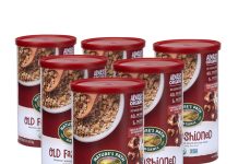 神价补货!上次秒没!【折后$9.99 Prime包邮】Nature’s Path 有机传统原味燕麦片 18oz×6罐