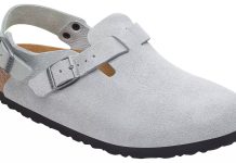 【折后低至$89.97 包邮】Birkenstock Tokio 女士麂皮包头后跟带款凉鞋 两色选
