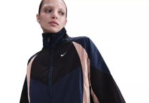 【折后$57.50 包邮】Nike 女士拼接配色宽松运动外套