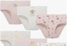 【折后低至$6.29 Prime包邮】女童纯棉内裤 6条!