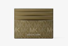 26折!【折后$19.99 包邮】Michael Kors Cooper Signature Logo 经典老花卡包