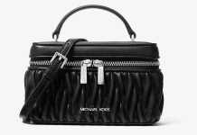 25折!【折后$89 包邮】 Michael Kors Vivi Small Matelassé 女士菱格纹迷你斜挎包 两色选