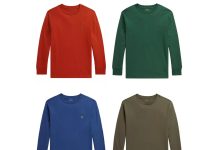 8-20岁!【折后$26.99】Polo Ralph Lauren 男童纯棉长袖T恤 多色选