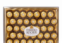 Bug价手慢无!【折后$20.99 Prime包邮】Ferrero Rocher 费列罗榛果牛奶巧克力礼盒 42粒×2盒