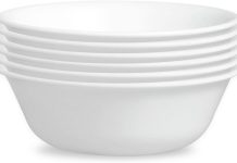 不怕摔!【折后$18.04 Prime包邮】Corelle Winter Frost White 康宁三层玻璃汤碗 18oz6只装