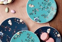 【折后$18.38 Prime包邮】Lenox 精美点心盘 四个!