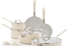 【折后$139.99 包邮】GreenPan x Bobby Flay 陶瓷不粘锅十三件套!