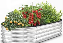 【折后$19.49 Prime包邮】镀锌植物花床 4x2x1ft!