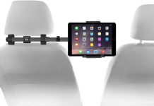 【折后$9.99 Prime包邮】360度旋转可调节汽车后座iPad平板电脑支架