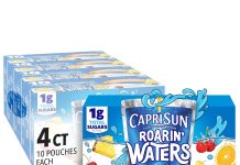 平均每包才$0.23!【折后$8.21 Prime包邮】Capri Sun 热带水果味儿童低糖水饮料 40袋装