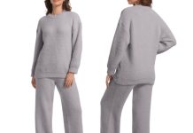S码捡漏!【折后$9.99 Prime包邮】女士秋冬加厚毛绒针织家居服套装