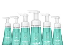 一瓶才$1+!【折后$10.01 Prime包邮】method Waterfall 瀑布清香泡沫洗手液 10oz*6瓶装
