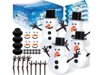 【折后$6.29 Prime包邮】圣诞雪人风干粘土DIY手工套装4盒装