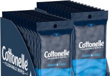 【折后$13.97 Prime包邮】Cottonelle Fresh Care 可冲散便携湿厕纸 24包共336片
