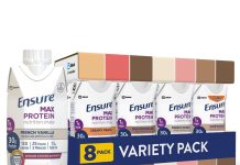 【折后$8.5 Prime包邮】Ensure Max Protein 雅培安素高蛋白营养奶昔 多口味组合装8瓶