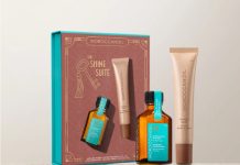 节日送人好礼!【折后$18.75 包邮】Moroccanoil 摩洛哥护发油+唇膏限量套装 两款选