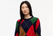 【折后$47.7 包邮】Tommy Hilfiger 女士经典菱格针织圆领纯棉毛衣