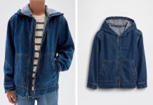 10-12Y!【折后$14.44 包邮】Gap 儿童连帽牛仔夹克