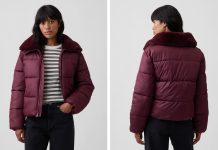 【折后$53.99 包邮】Gap 女士休闲宽松菱格绗缝棉服夹克 两色选