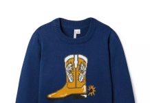 6m-12岁!【折后$17.28 限时包邮】Janie and JackCowboy Boot 儿童纯棉混纺针织毛衣