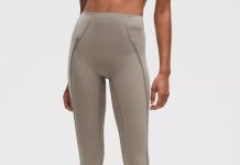 【折后$49 包邮】Lululemon Align No Line女士超高腰缎面拼接瑜伽裤 25英寸