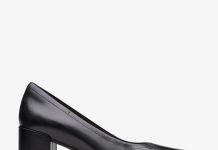 【折后$34.99 包邮】Clarks Freva 55女士真皮粗跟单鞋