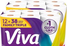 新低!【折后$22.71 Prime包邮】Viva Signature Cloth 柔软加厚厨房纸巾 12大卷装