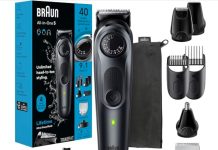 【折后$56.79 Prime包邮】Braun 博朗男士9合1多功能电动剃须修剪套装