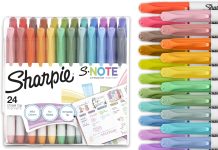 【折后$6.78 Prime包邮】Sharpie S-Note 24色马卡龙色荧光笔
