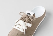 今年新款也下折了!【折后$157 包邮】ALO Yoga Sunset Sneaker Mule 女士麂皮半拖鞋 多色选