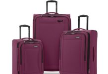 39折!轻便不占重!【折后$199.99 Prime包邮】Samsonite 新秀丽Saire LTE软壳行李箱 3件套
