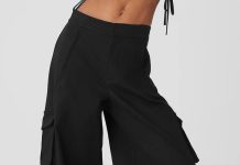 【折后$79 包邮】ALO Yoga Show Off Cargo 女士高腰工装阔腿长裤