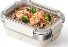 【折后$12.99 Prime包邮】18/8不锈钢便携分隔饭盒