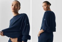 【折后$75 包邮】Alo Yoga Muse 经典圆领螺纹针织卫衣 多色选