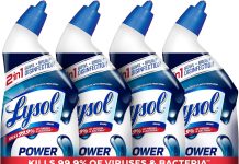 【折后$6.19 Prime包邮】Lysol Power 强效马桶清洁凝胶 24oz×4瓶