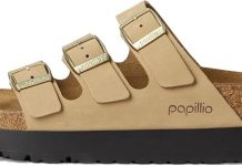 史低!【折后$57.6 包邮】Birkenstock Florida Platform Flex 勃肯女士厚底三带凉拖鞋