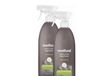 【折后$7.9 Prime包邮】Method 强效厨房去油污清洁喷雾 柠檬草香型 28oz×2瓶