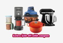 哇哦 Woot! 精选品牌厨房电器/厨具低至2折!满$100再减$20!Ninja/ Kitchen Aid/ Le Creuset都有!