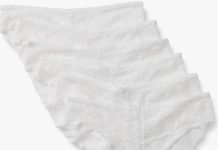 【折后低至$2.8 Prime包邮】Amazon Essentials 女士蕾丝内裤 6条!