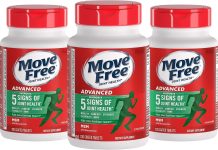 一瓶才$16+!【折后$48.99 包邮】Move Free Advanced 氨糖软骨素MSM关节营养片 120粒×3瓶