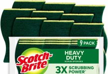 BUG价!Costco 45个要$32!【折后$19.19 Prime包邮】Scotch-Brite 思高强力去污百洁海绵 45个