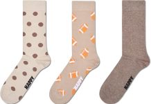 店里一双要近$10!Bug价手慢无❗️【折后$3.48 Prime包邮】Happy Socks 足球主题精梳棉袜 3双装