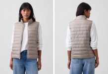 【折后$16.55 包邮】Gap 女士休闲宽松保暖棉马甲 多色选