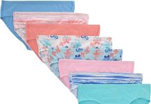 【折后$13.5 Prime包邮】Hanes 女童100%有机棉内裤 8条装
